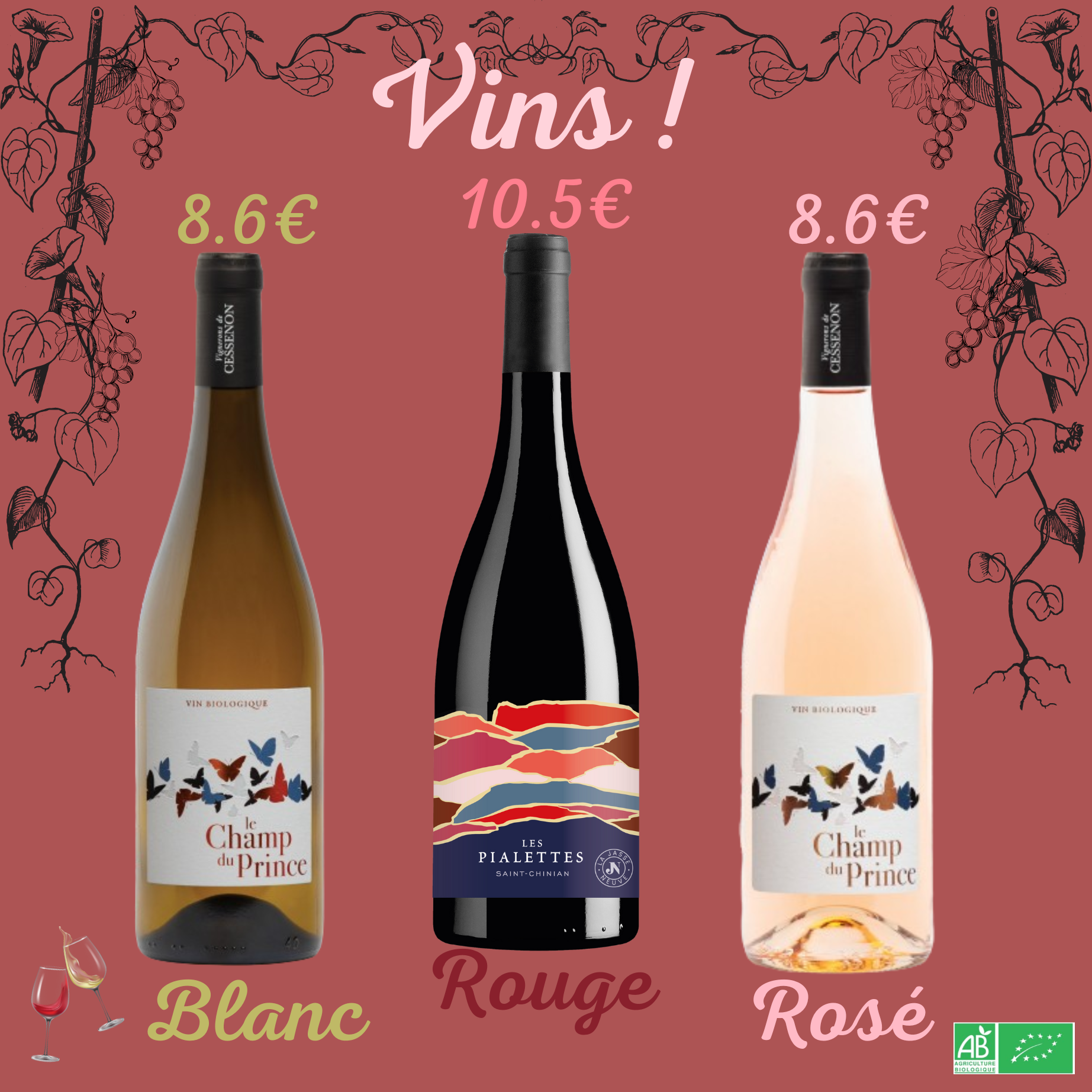 Vins bio de Cessenon (Hérault)