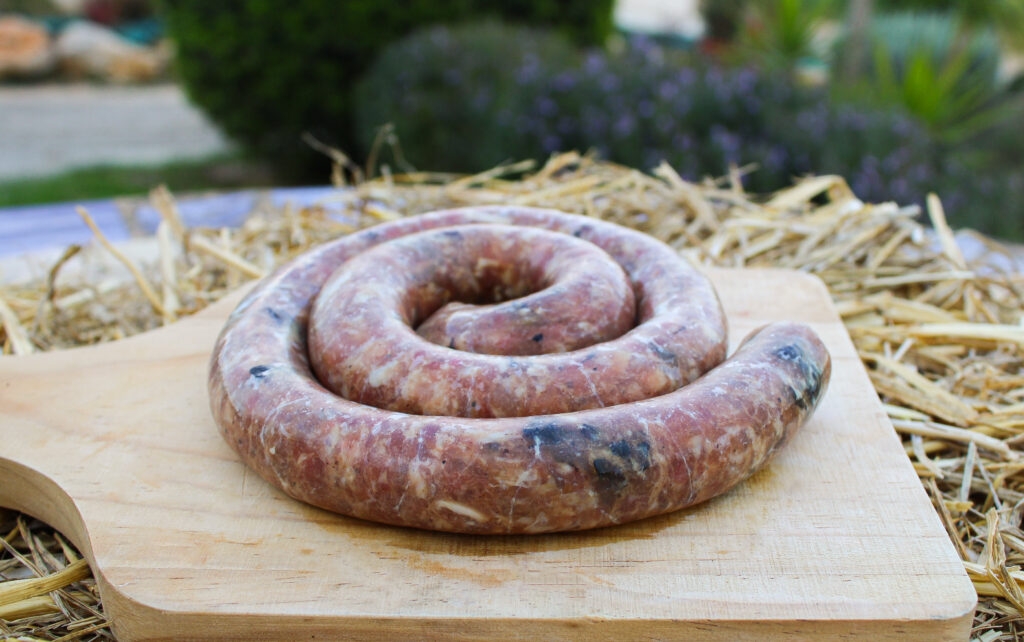 Saucisse aux cèpes de poulet fermier