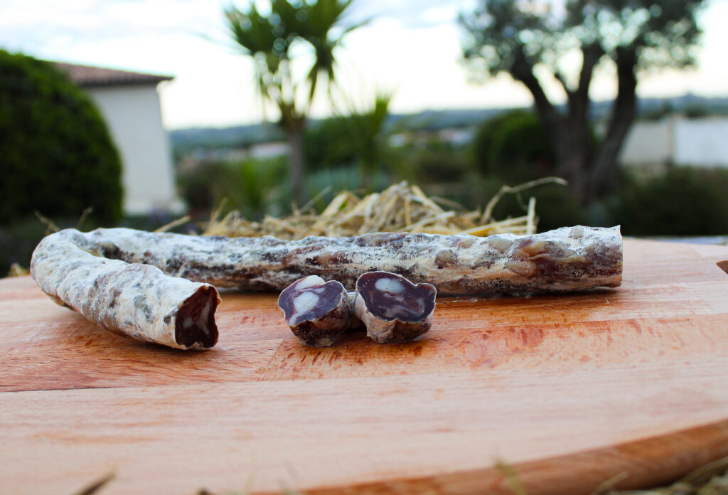 Saucisse sèche de poulet fermier