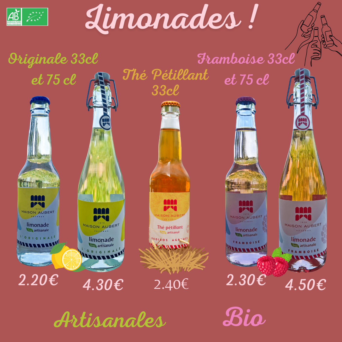 Limonades maison aubert