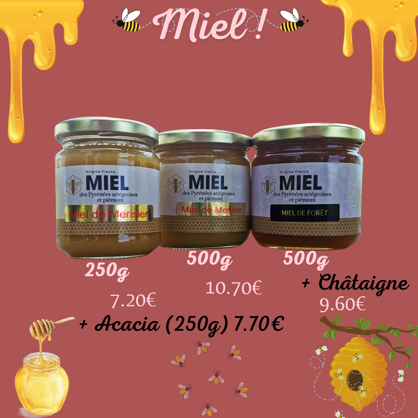 Miel provenant d'Ariège