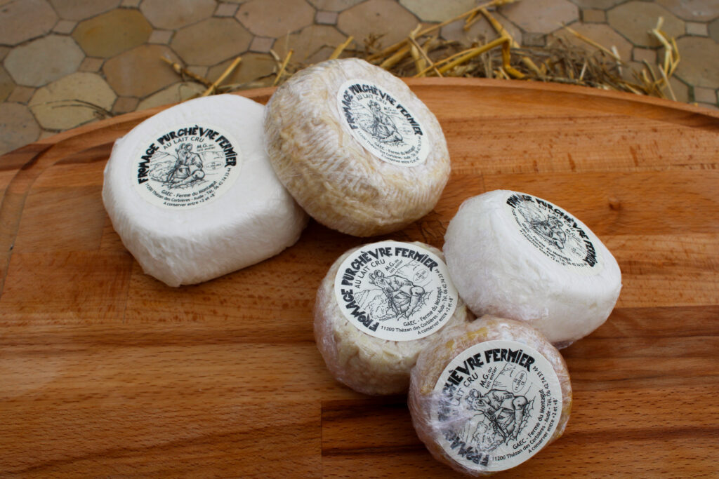 Fromages de chèvre de la ferme du Montagut